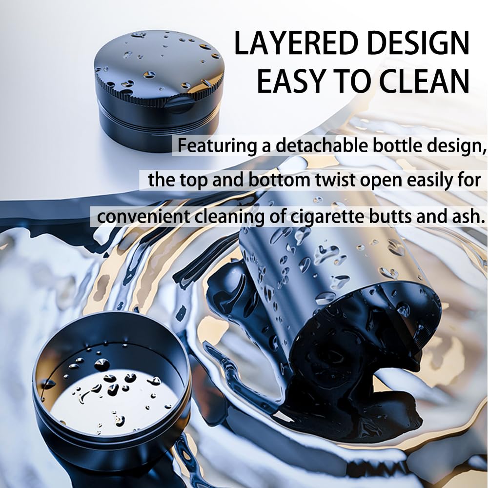 Amazon.com: Tmengdao Ashtray with Lid,Smokeless Ashtray for Cup